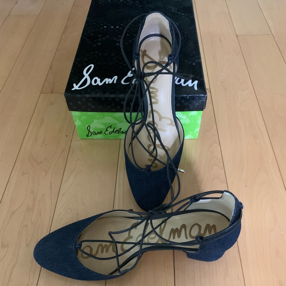 Sam Edelman Loretta Lace-Up City Heels